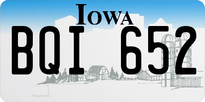 IA license plate BQI652