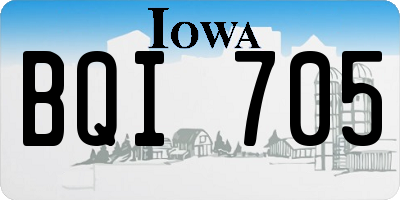 IA license plate BQI705
