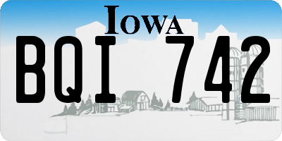 IA license plate BQI742