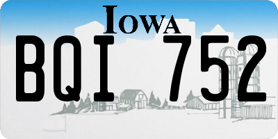 IA license plate BQI752