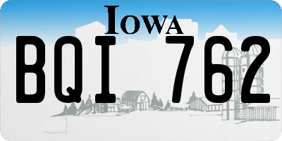 IA license plate BQI762
