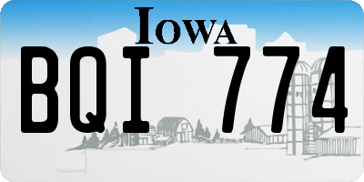 IA license plate BQI774