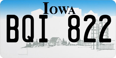 IA license plate BQI822