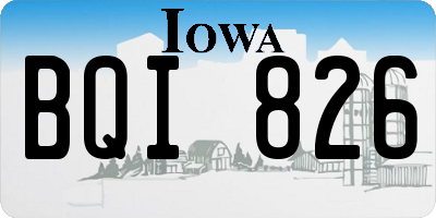 IA license plate BQI826