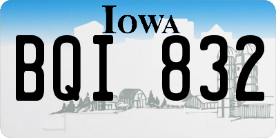 IA license plate BQI832