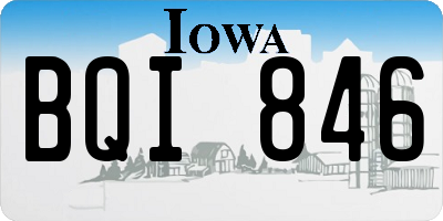 IA license plate BQI846