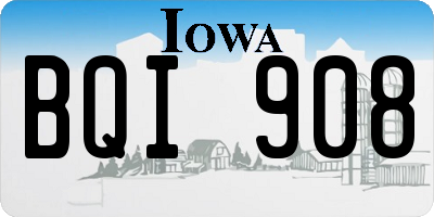 IA license plate BQI908