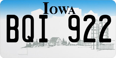 IA license plate BQI922