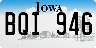 IA license plate BQI946