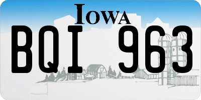 IA license plate BQI963