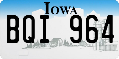 IA license plate BQI964
