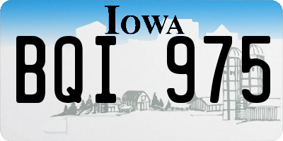 IA license plate BQI975