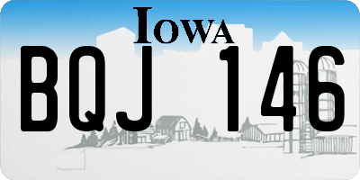 IA license plate BQJ146