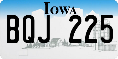 IA license plate BQJ225