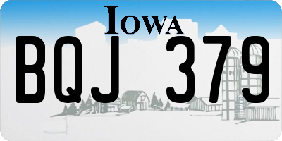 IA license plate BQJ379