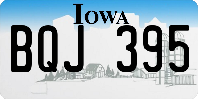 IA license plate BQJ395