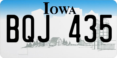 IA license plate BQJ435