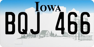 IA license plate BQJ466