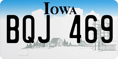 IA license plate BQJ469