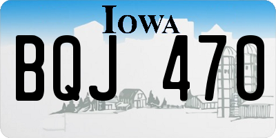 IA license plate BQJ470