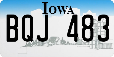 IA license plate BQJ483