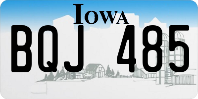 IA license plate BQJ485