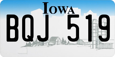 IA license plate BQJ519