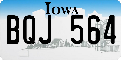 IA license plate BQJ564