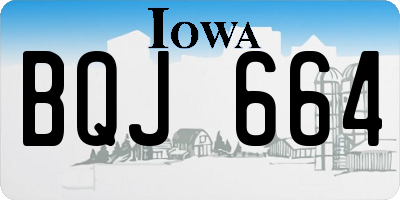 IA license plate BQJ664