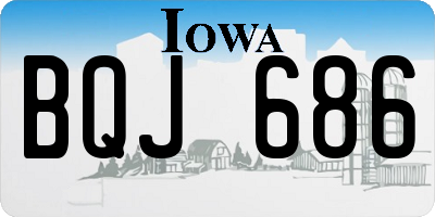 IA license plate BQJ686
