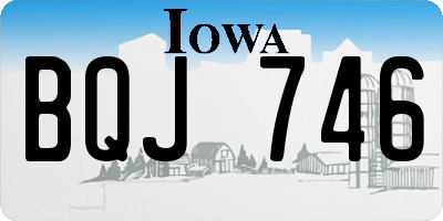 IA license plate BQJ746