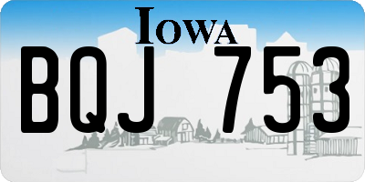 IA license plate BQJ753