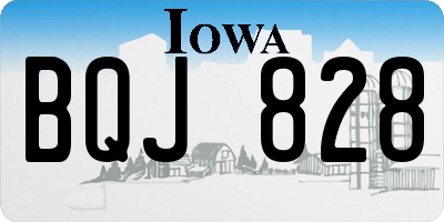IA license plate BQJ828