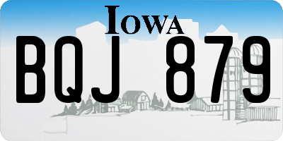 IA license plate BQJ879
