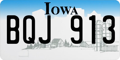 IA license plate BQJ913