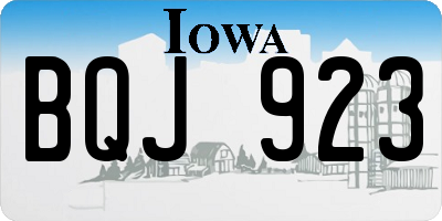 IA license plate BQJ923