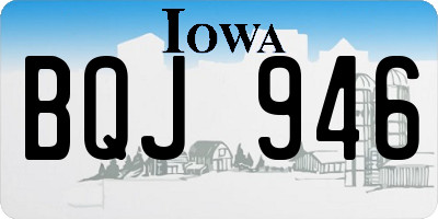 IA license plate BQJ946