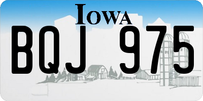 IA license plate BQJ975