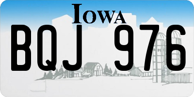 IA license plate BQJ976