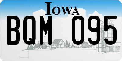 IA license plate BQM095