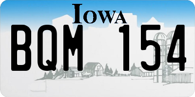 IA license plate BQM154