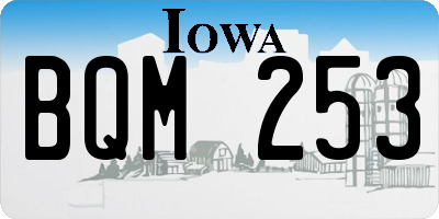 IA license plate BQM253