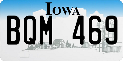 IA license plate BQM469