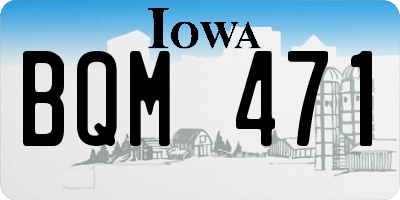IA license plate BQM471
