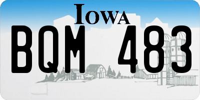 IA license plate BQM483