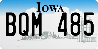 IA license plate BQM485