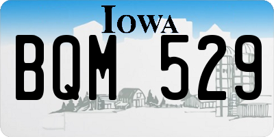 IA license plate BQM529