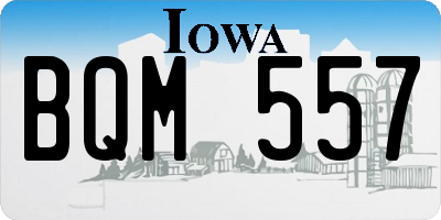 IA license plate BQM557