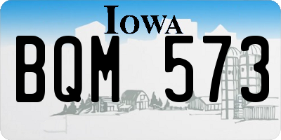 IA license plate BQM573