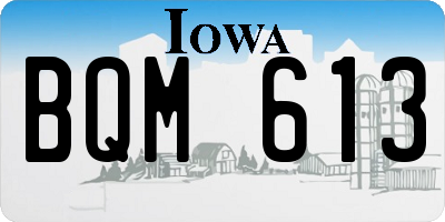 IA license plate BQM613